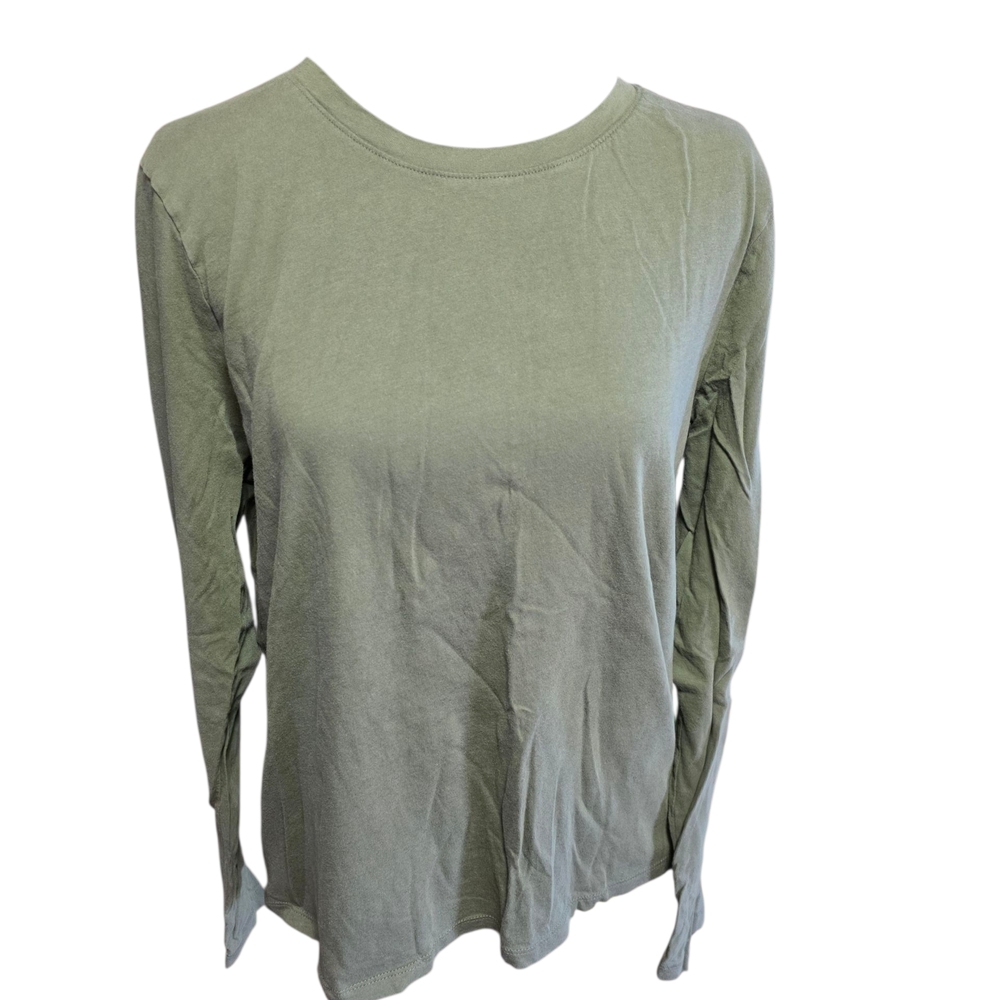Time and Tru Sage Green Long Sleeve Top